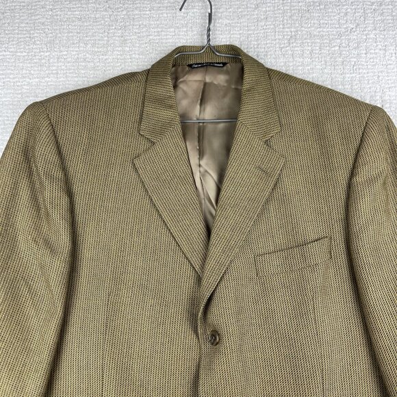 Jack Victor Wool Sport Coat Mens 44R Golden Yellow Jacket Blazer Canada Made - Picture 2 of 16